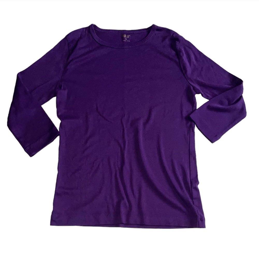 Anne Klein Sport Purple Shirt Sz SP